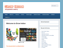 Tablet Screenshot of growindian.com